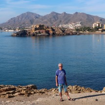 Alfred on the beach of Puerto de Mazarròn